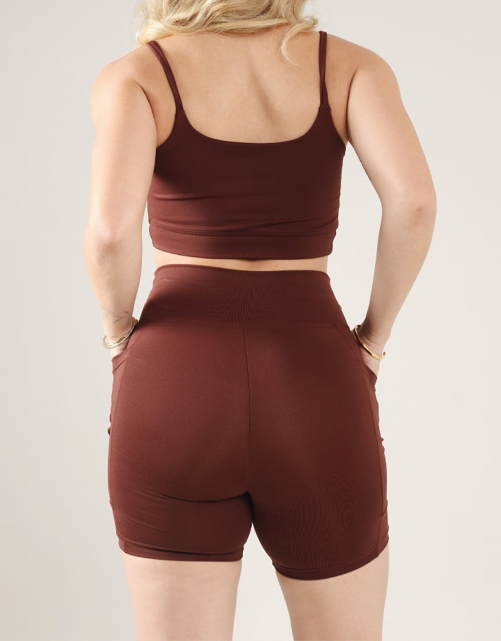 Top Classic + Short Marrom