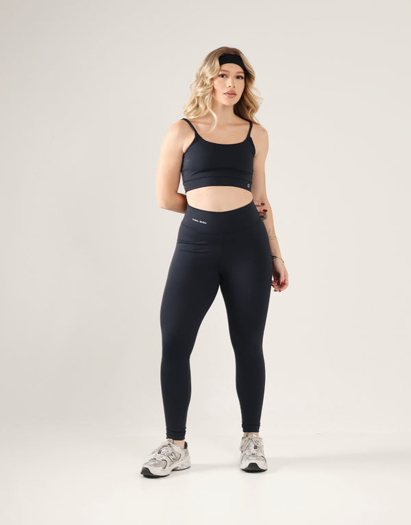 Top Classic + Legging Básica Preto