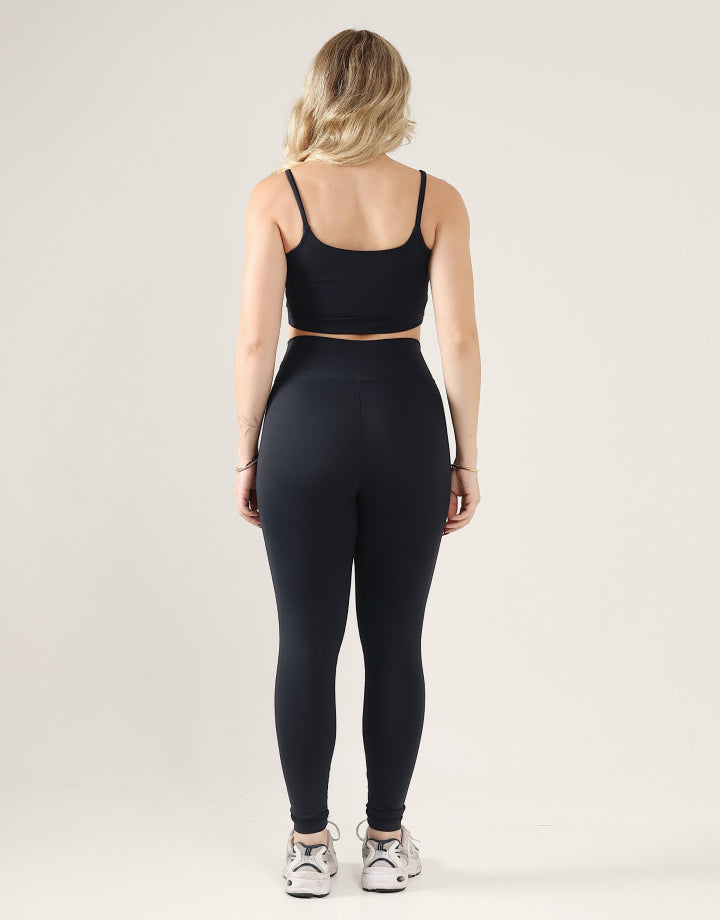 Top Classic + Legging Básica Preto