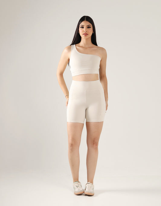 Top Essence + Short Off White